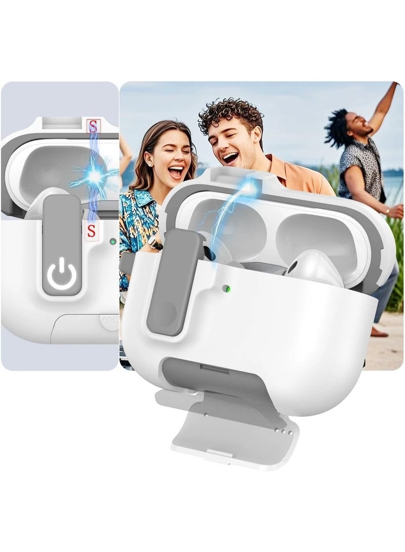 Fekra Lock Case for Apple Airpods Pro 3 (2025), Rugged Protection with Secure Lock for Airpods Pro 3 3rd Generation Cover with cleaner Kit - Image 3